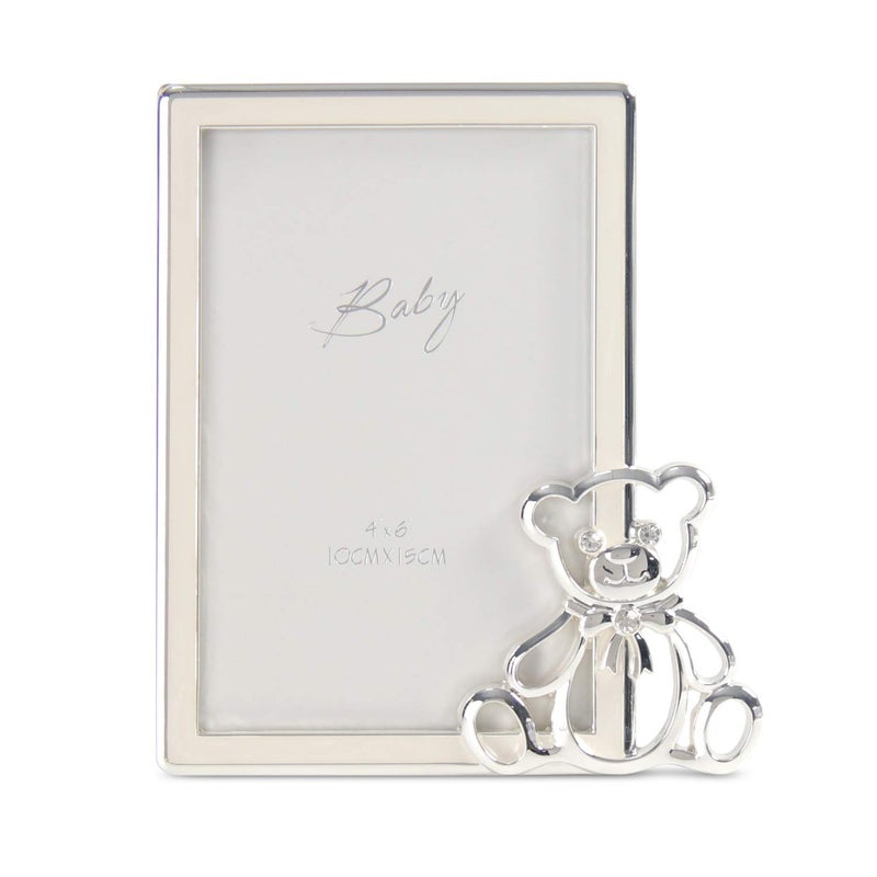 LASODY Teddy Bear Enamel Picture Frame-Baby Birthday Gifts/New Born Baby Gifts - Image 1